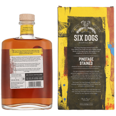 Six Dogs Pinotage Stained + GB