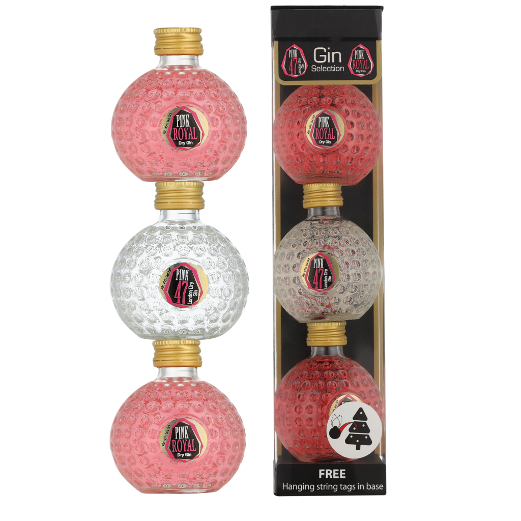 Pink 47 Gin Baubles (3x5Cl)
