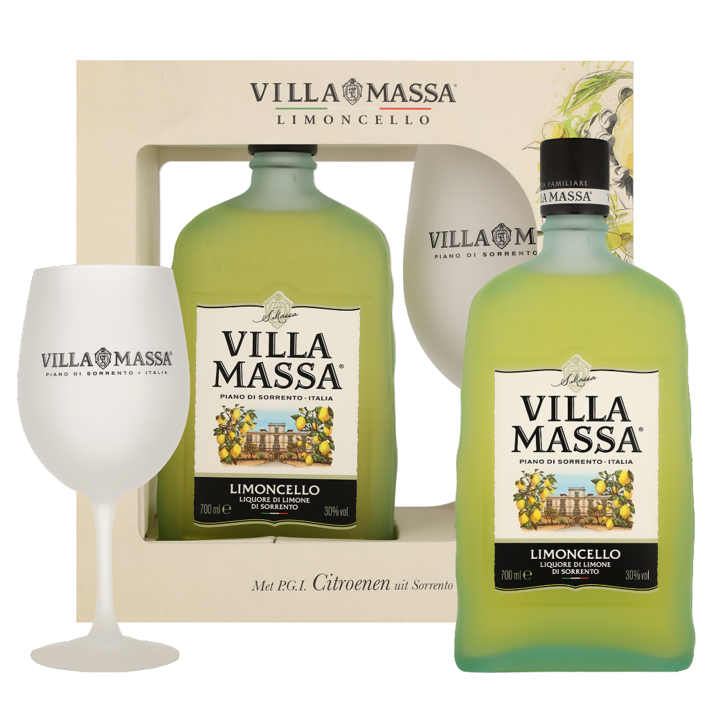 Buy Villa Massa Limoncello online Square wholesaler for Drinks, Glass The spirits beverage + Tonic 